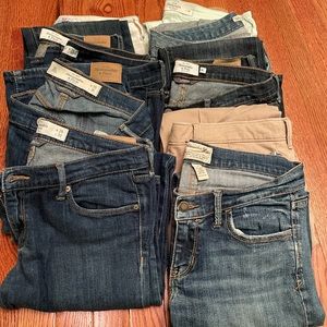 Bundle of 10 Abercrombie & Fitch jeans. All in good to very good condition